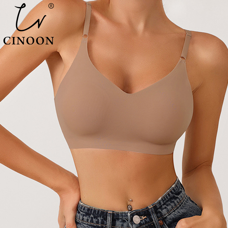 Sleep Bra Bralette - CINOON Reggiseni senza cuciture per donna