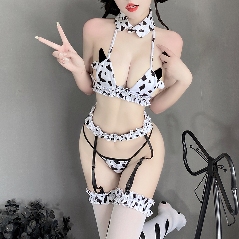 Sexy Anime Cow Maid costumi do - Lace Bralette Set recensione e prezzo